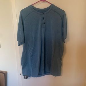 Lululemon Metal Vent Tech Henley t-shirt.  XL.  Good condition.  Turquoise.